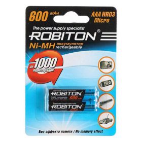Аккумулятор AAA "Robiton" 600 mAh 1.2v