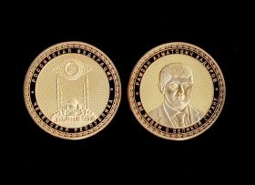 Рамзан Кадыров Чеченская республика позолота жетон копия
