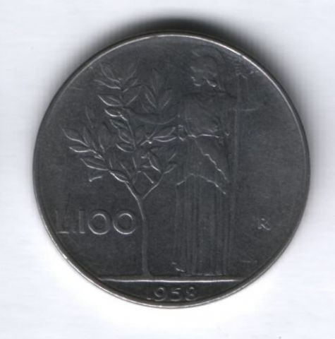 100 лир 1958 г. Италия
