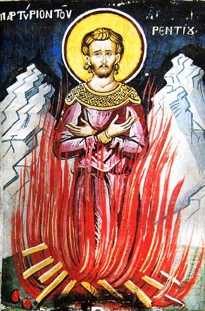 Флорентий Солунянин (рукописная икона)