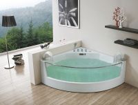 Стеклянная ванна Gemy G9080 150x150 схема 2