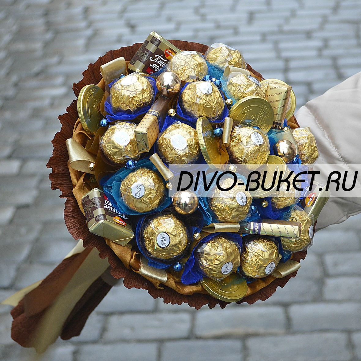 Букет из конфет Ферреро Роше (58 фото)