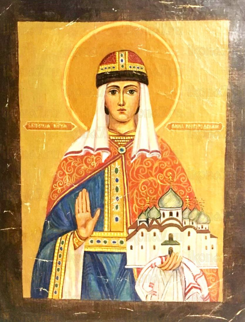 Икона Анна Новгородская (копия старинной)