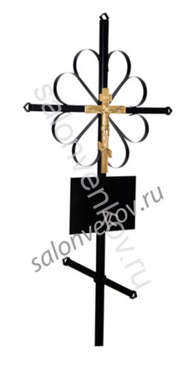 Крест на могилу металл №1 "Стандарт"