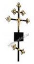Крест на могилу металл №4 "Золото"