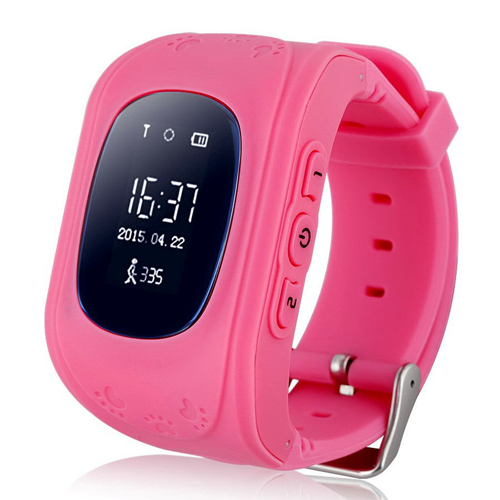 Умные Детские Часы С GPS Smart Baby Watch Q50, Цвет Розовый