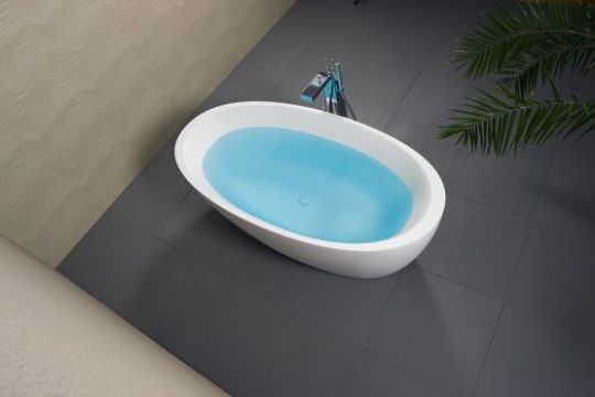 Овальная ванна из искусственного камня Balteco Senzo 178x88 схема 6
