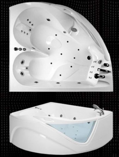 Гидромассажная ванна Balteco Duo Lumina 168x148 схема 1