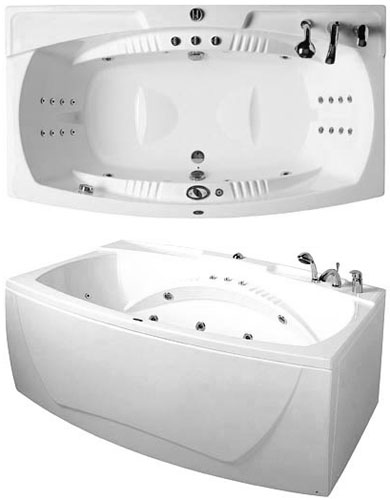 Гидромассажная ванна Balteco Quatro Maxi C 188x106 схема 1