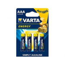Алкалиновая батарейка ААА/LR03 "Varta" 1.5v 4 шт