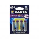 Литиевая батарейка AAA Lithium "Varta" 1.5v 4 шт