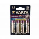 Литиевая батарейка AA Lithium "Varta" 1.5v 4 шт