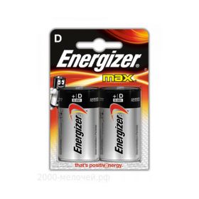 Алкалиновая батарейка D/LR20 "Energizer" 1.5v 2 шт
