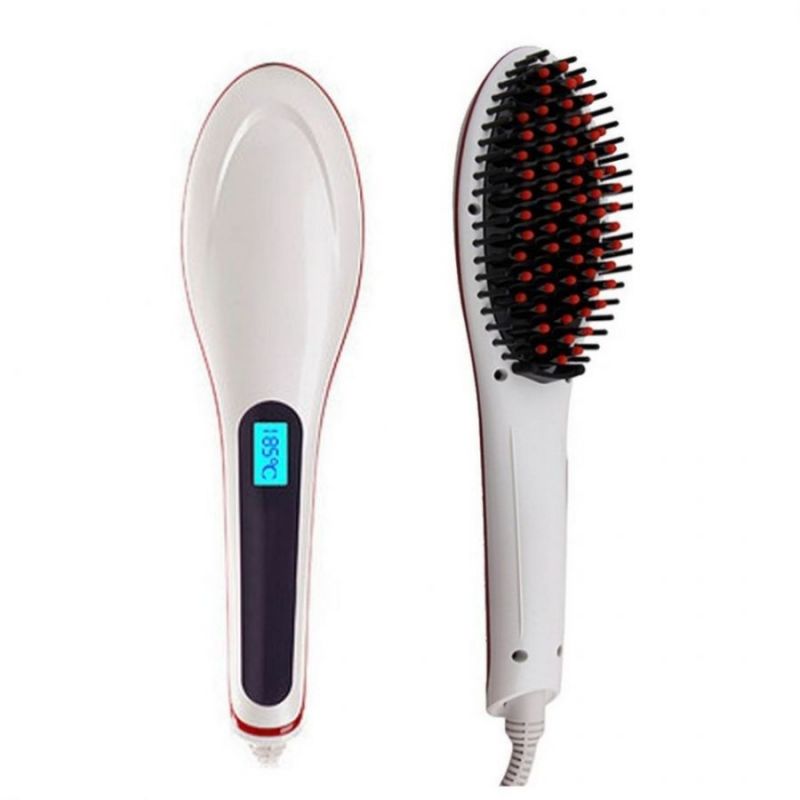 Электрическая Расческа-Выпрямитель Fast Hair Straightener HQT-906, Цвет Белый
