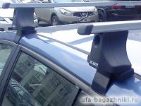 Багажник на крышу Skoda Fabia MK2 универсал, Атлант, прямоугольные дуги