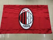 Флаг футбольный Милан 90х150 см