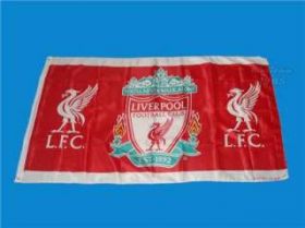 Флаг футбольный Ливерпуль 90х150 см