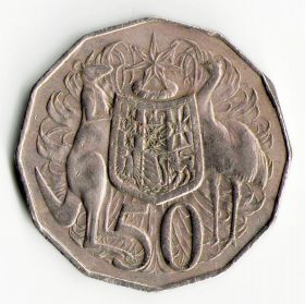Австралия 50 центов 1981 ФАУНА КЕНГУРУ СТРАУС
