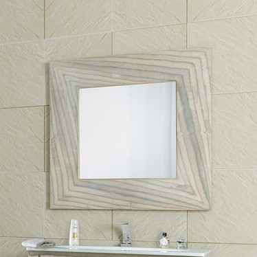 Фото Зеркало в ванную Aqwella Папирус вуд 100х100