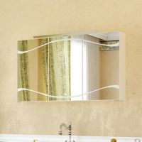Зеркало-шкаф с подсветкой Aqwella Due Amanti 100х70 схема 2