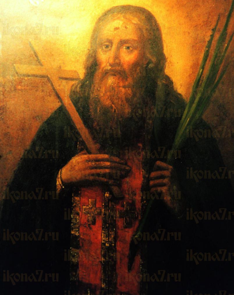 Лукиан Печерский (рукописная икона)