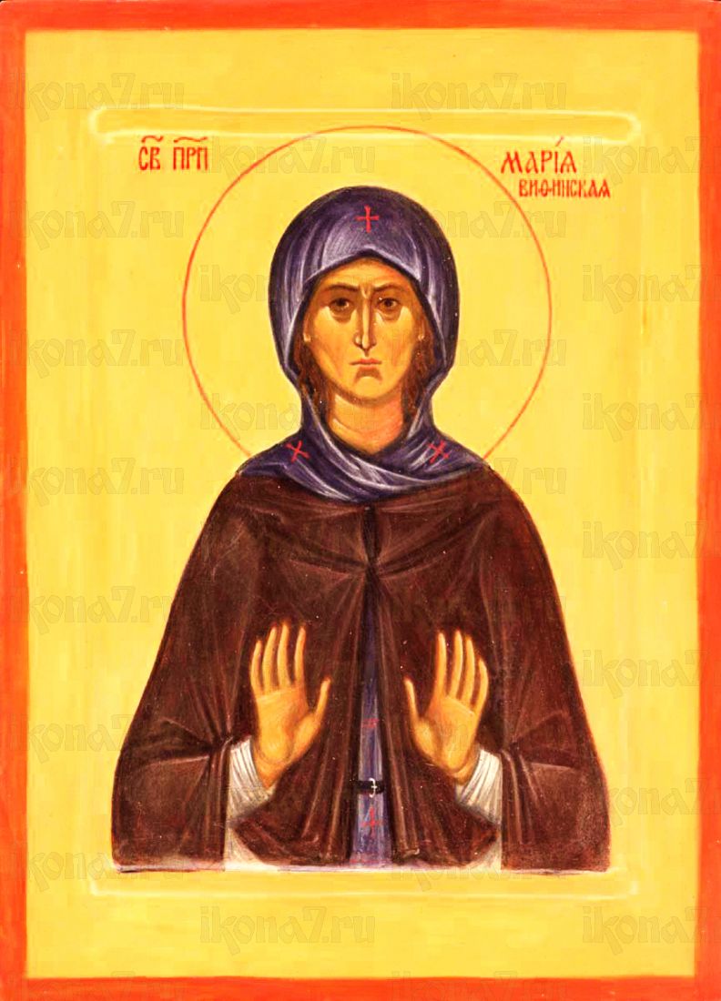Мария Вифинская (рукописная икона)