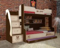 Кровать двухъярусная Гарри Поттер ГП-21 для троих детей