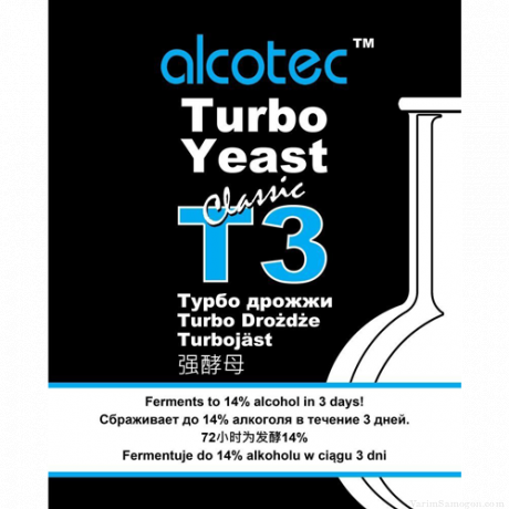 Спиртовые Турбо Дрожжи Alcotec Turbo Yeast T3 Classic