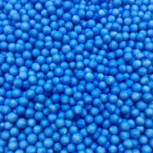 Шарики пенопласт, голубой, крупные, D 5-8 мм, 10 гр