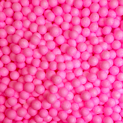 Шарики пенопласт, розовый, крупные, D 5-8 мм, 10 гр