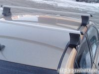 Багажник на крышу Nissan Primera P12 sedan, Атлант, прямоугольные дуги