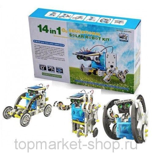 Конструктор На Солнечной Батарее Solar Robot 14-In-1