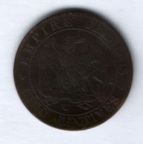 5 сантимов 1855 г.  W Франция