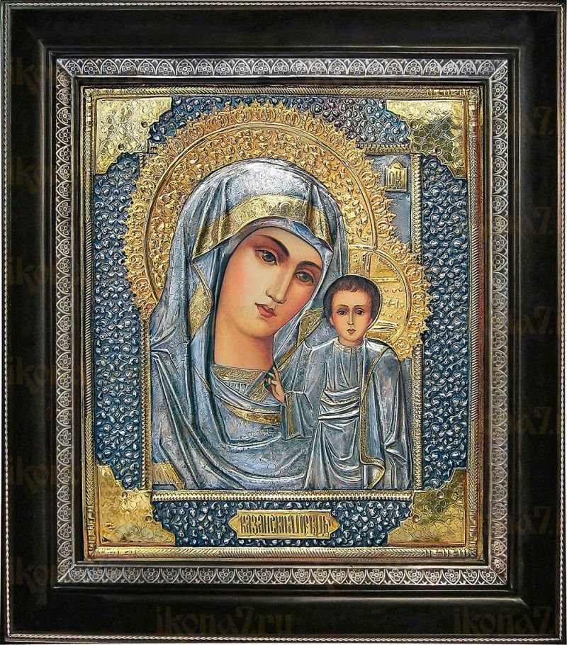 Казанская икона БМ (36х40), серебро