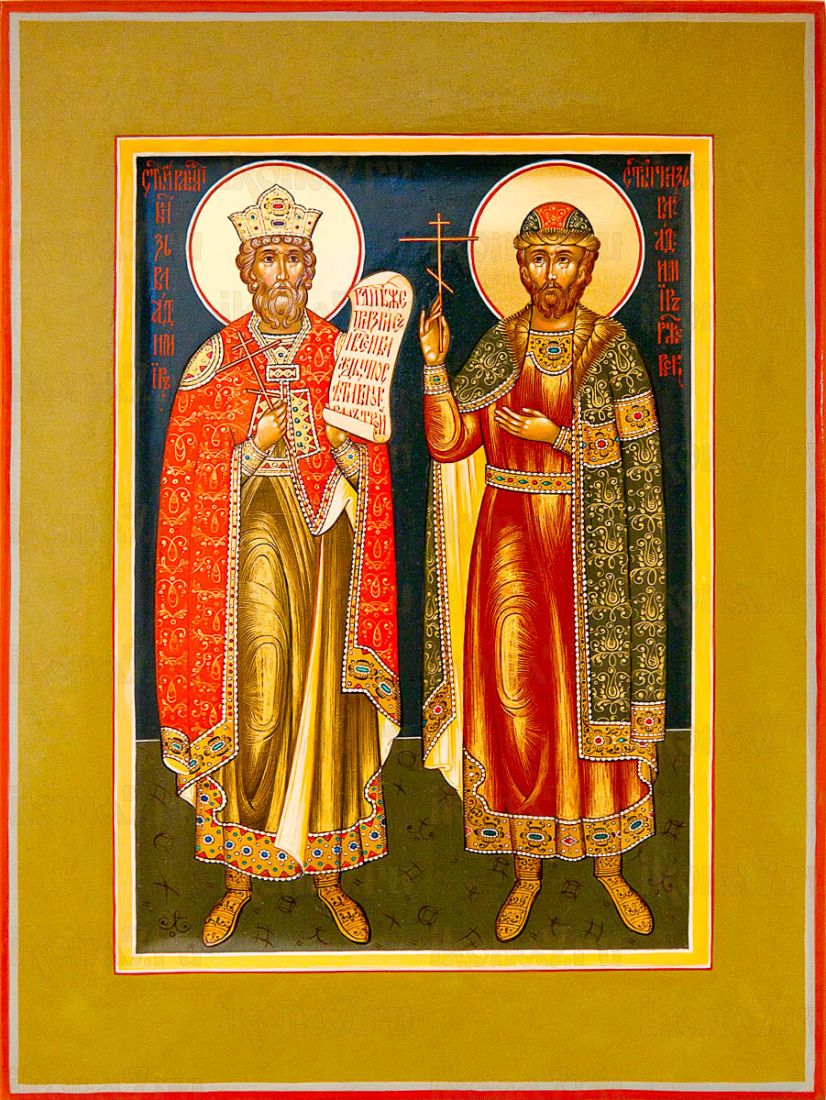 Икона Владимир Ржевский и князь Владимир