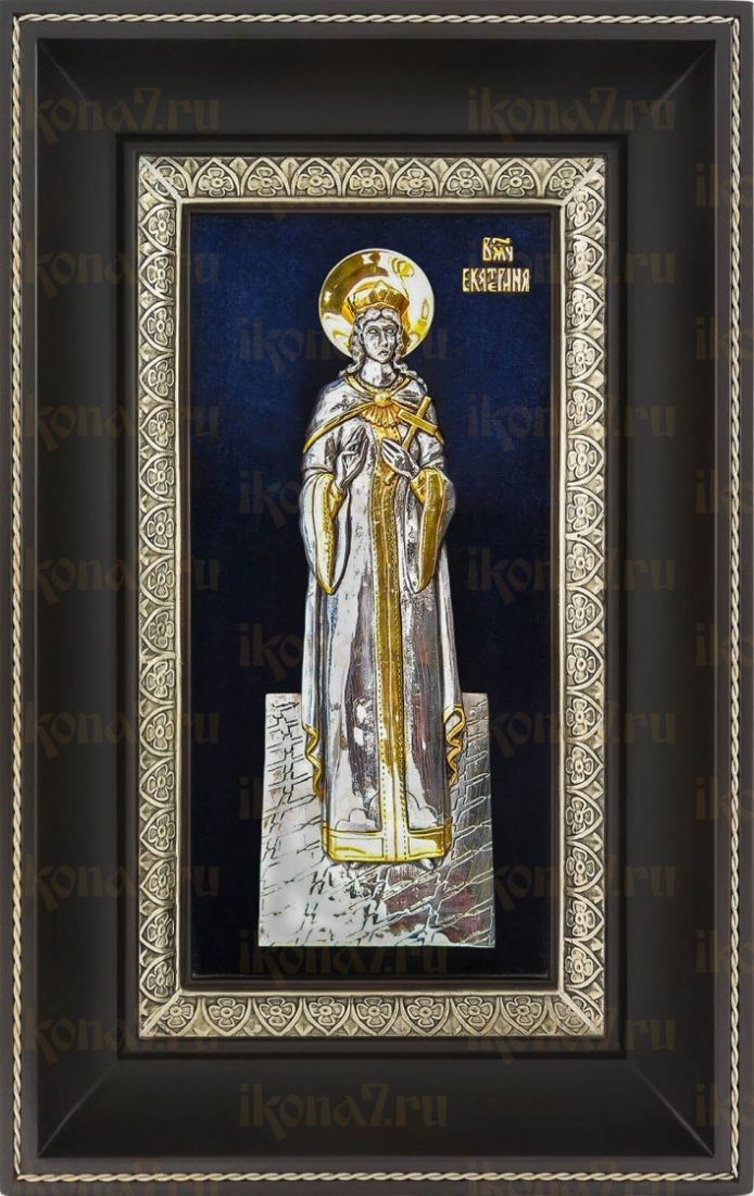 Екатерина, великомученица (18х29), серебро