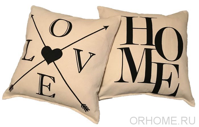 Комплект декоративных подушек "Любимый дом"