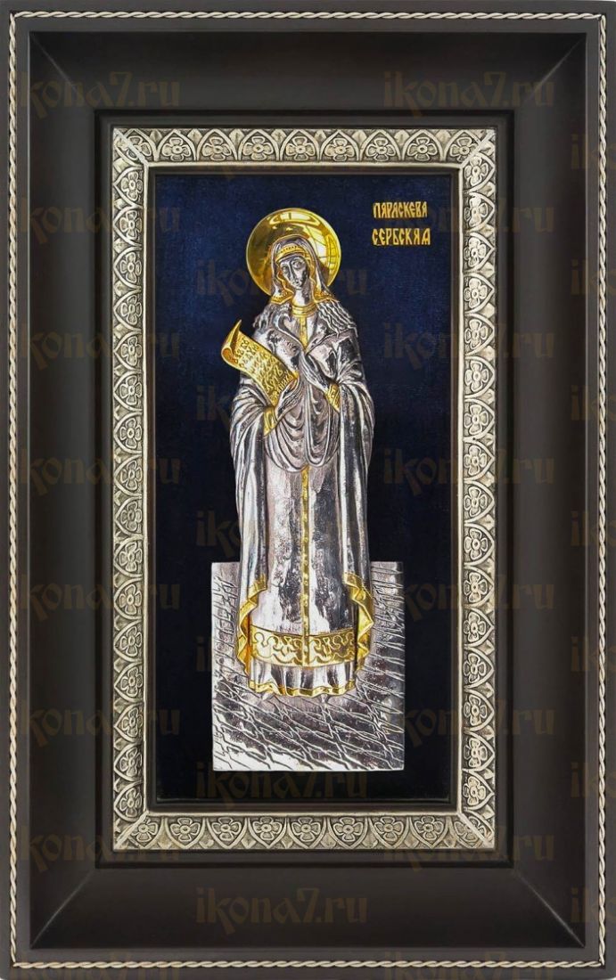 Параскева Петка Сербская (18х29), серебро
