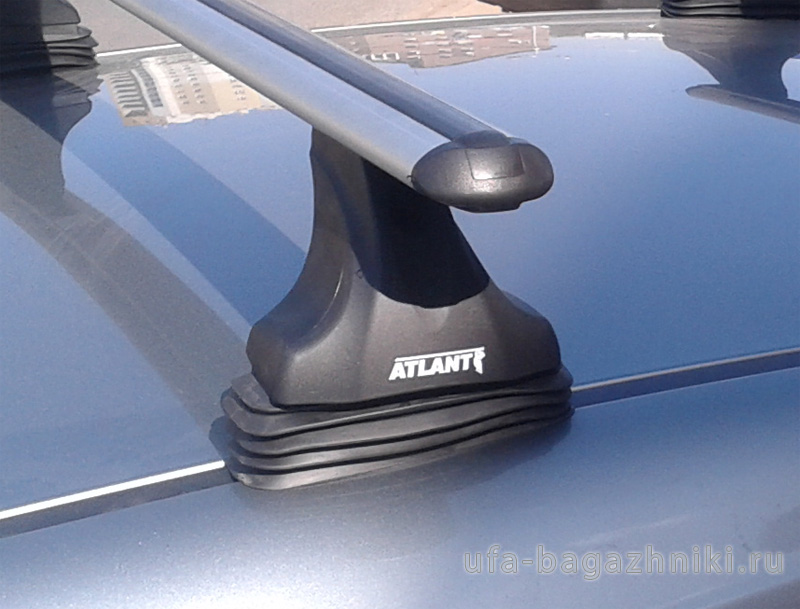 Багажник на крышу Opel Zafira Tourer С, 2011-, Атлант, аэродинамические дуги, опора Е