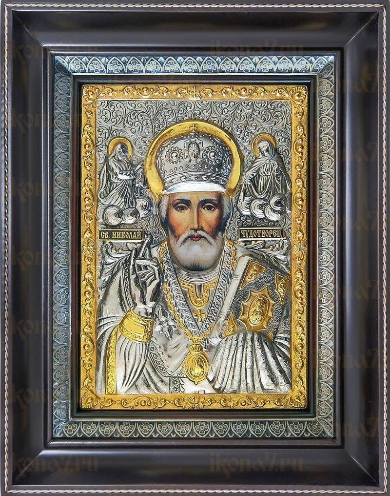 Николай Чудотворец (25х31), серебро