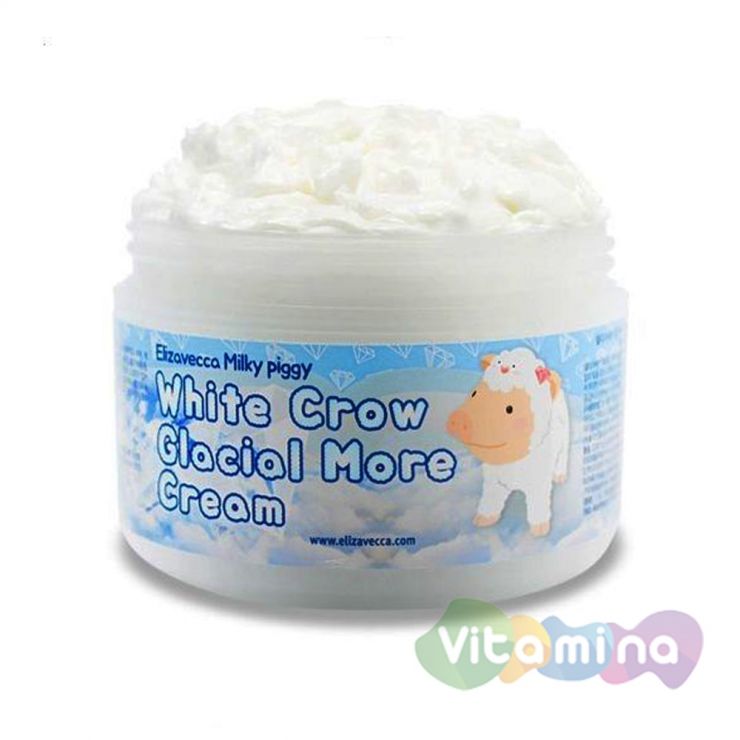 Elizavecca Milky Piggy White Crow Glacial More Cream Крем для лица воздушный, 100 гр