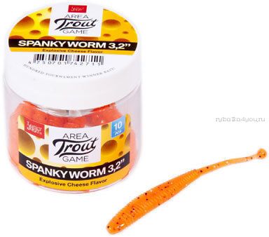 Мягкие приманки Lucky John Spanky Worm 3,2'' #036 (10шт в уп)