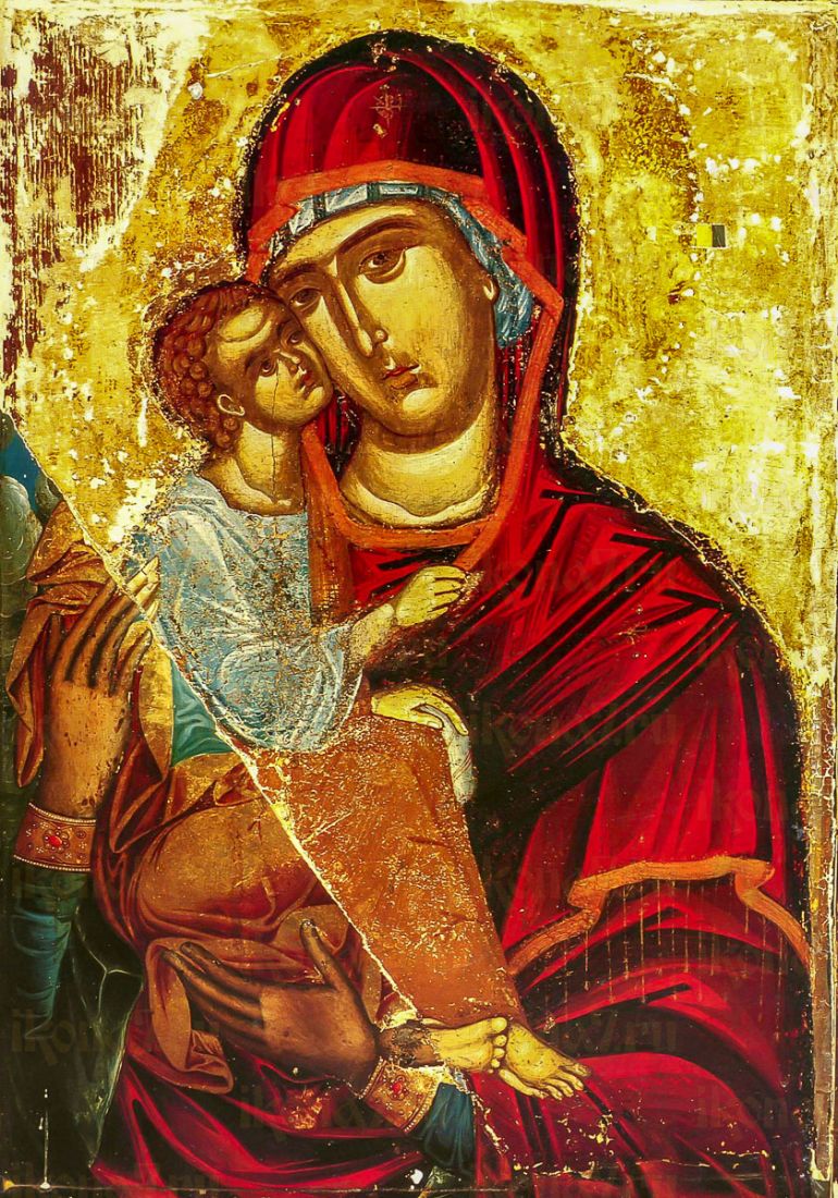 Акафистная Хиландарская икона Божией Матери (копия старинной)