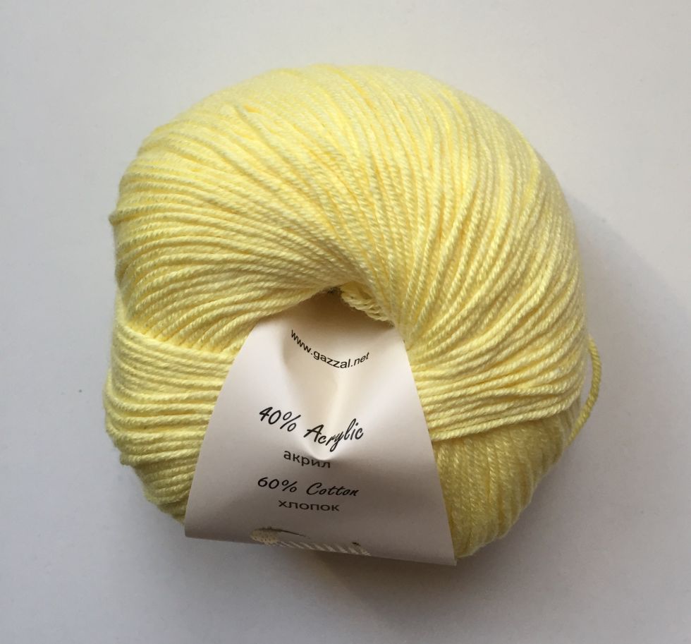 Baby cotton (Gazzal) 3413-лимонный