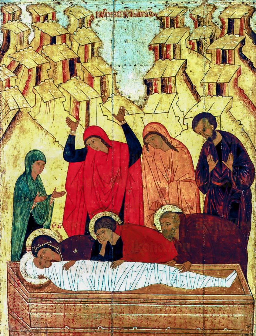 Положение во гроб (копия старинной иконы 15 века)