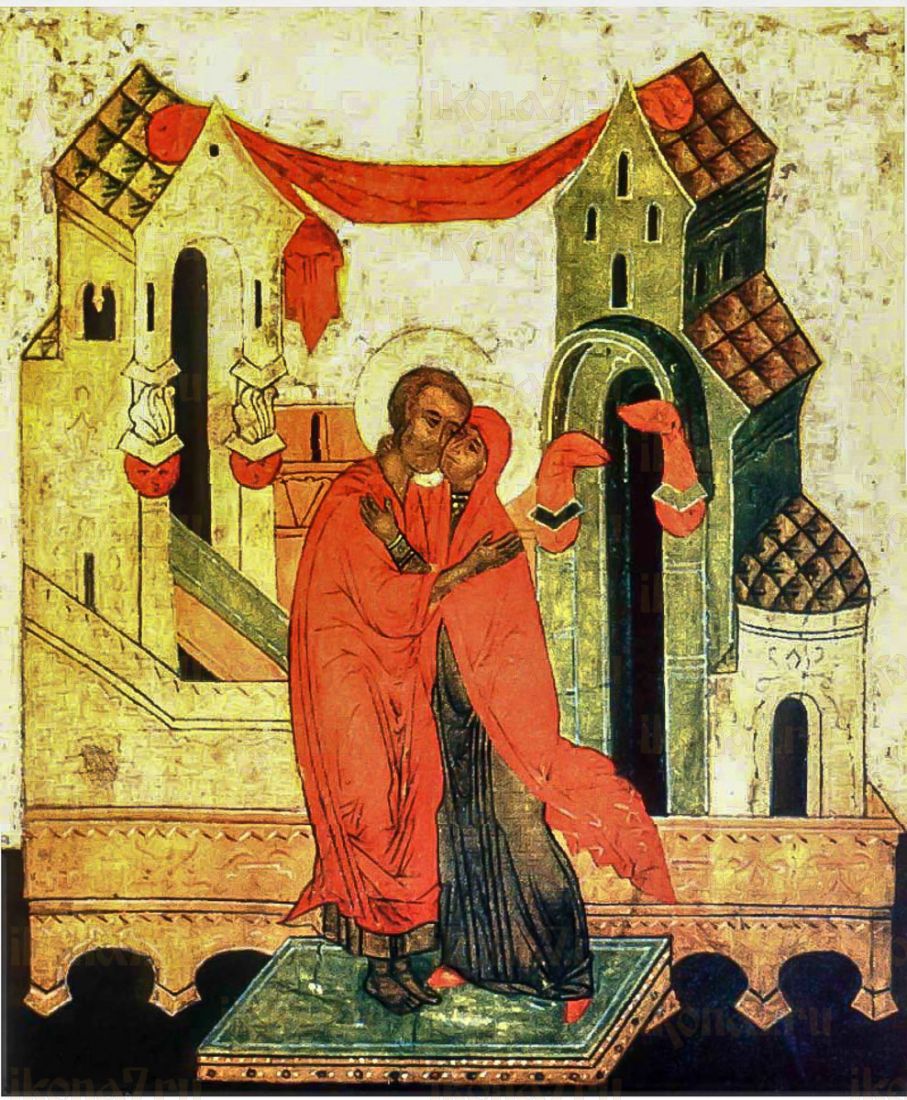 Икона Зачатие Пресвятой Богородицы (копия старинной)