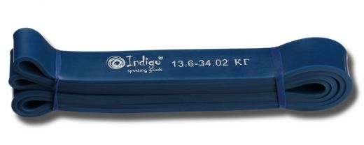 Эспандер резиновая петля Кроссфит INDIGO 601 HKRBB 208*3.2 см (13 - 34 кг)