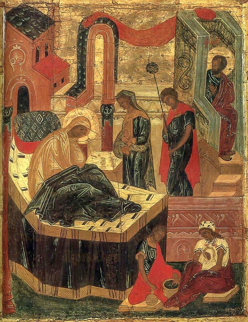 Икона Рождество Пресвятой Богородицы (копия стариной)