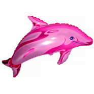 Дельфинчик, розовый, 39"/ 99 см