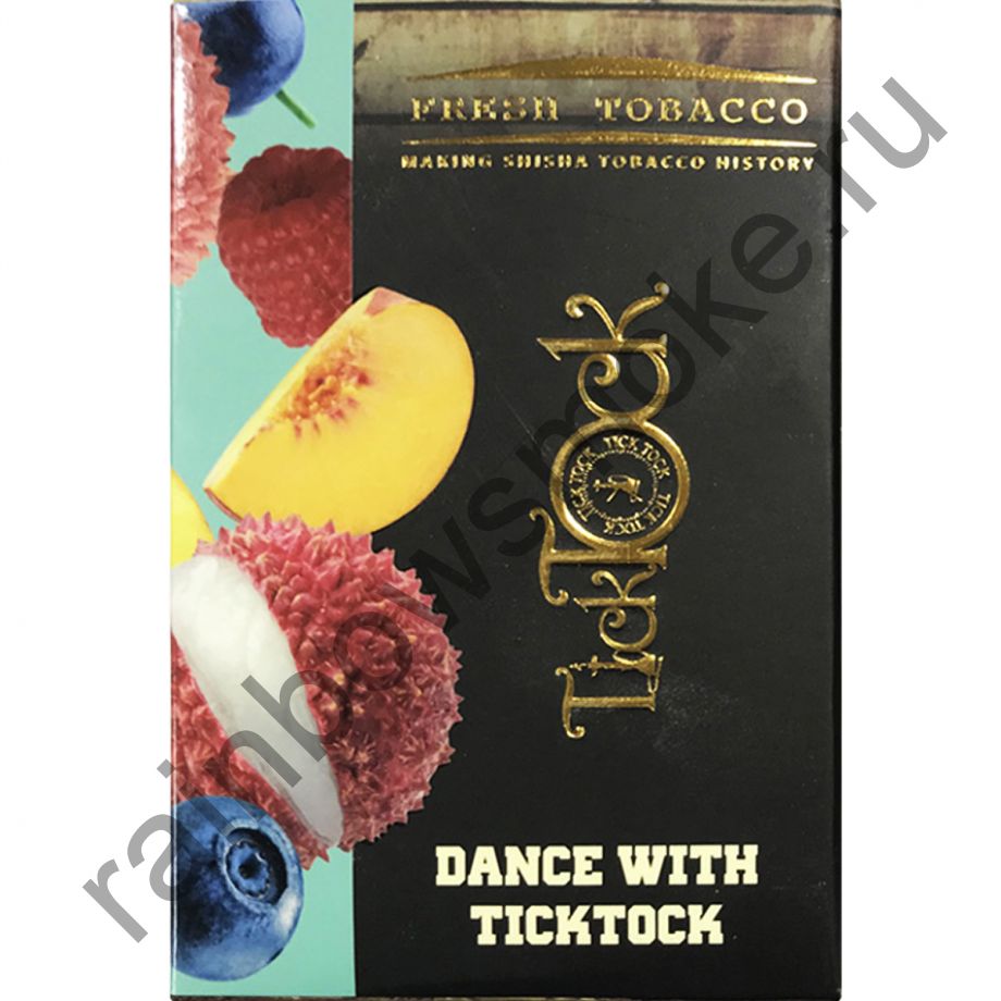 Tick Tock Hookah 100 гр - Dance with Tick Tock (Танцуй с Тик-Таком) Lychee Peach Mix Berry (Личи Микс Ягод Персик)